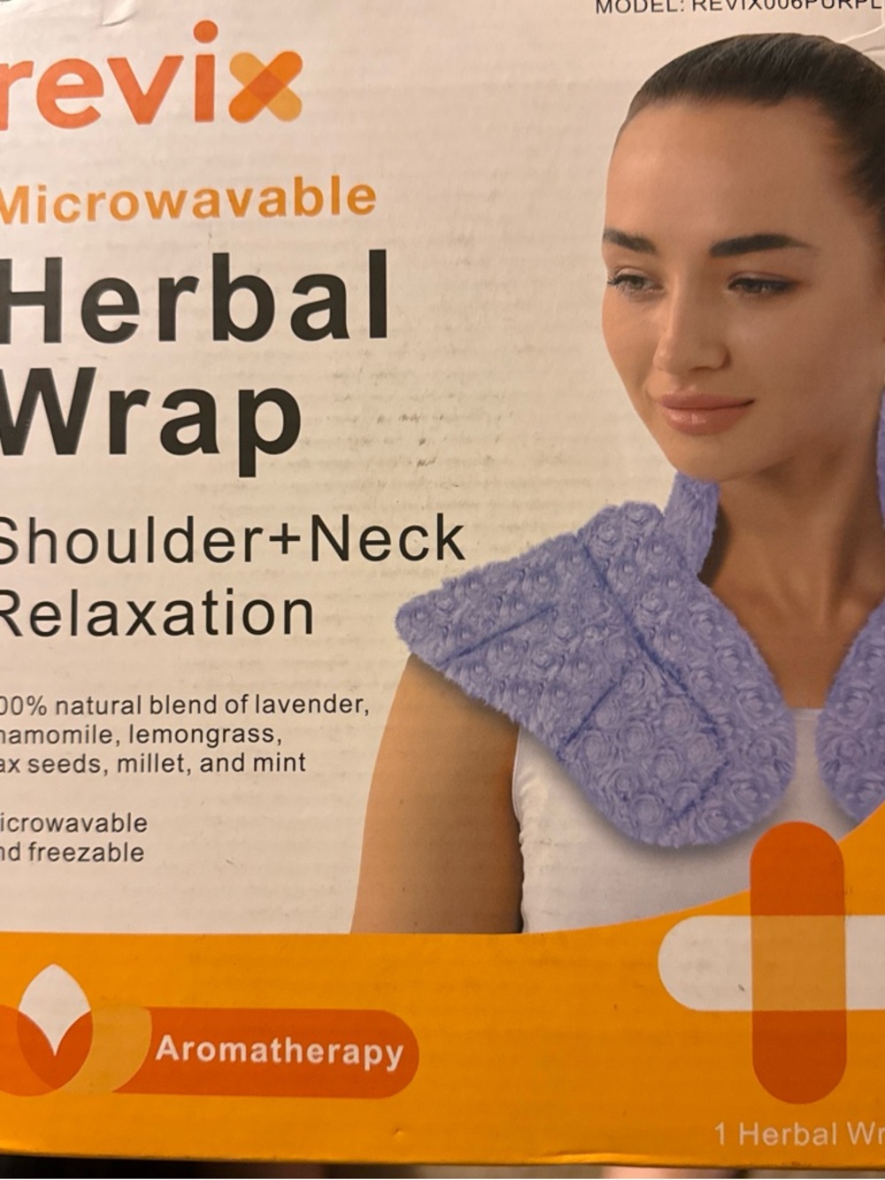 Microwavable Herbal Wrap for Shoulder & Neck - Purple